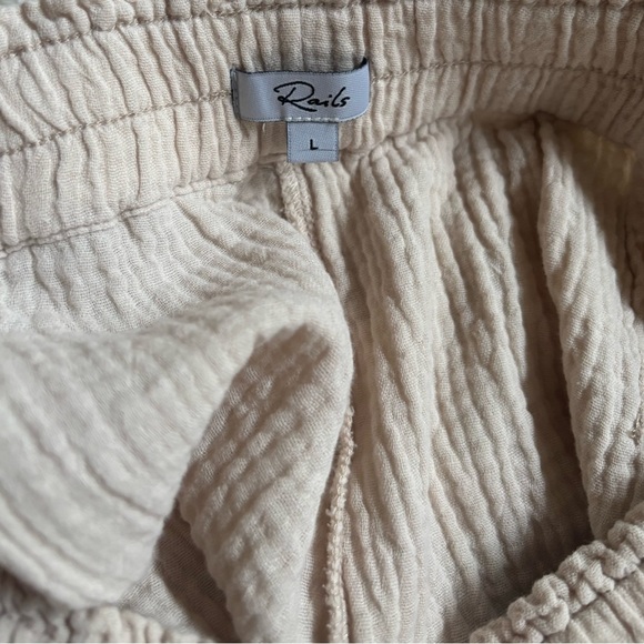 Rails Cotton Gauze Leon Pant in Flax, Size L - Picture 12 of 16